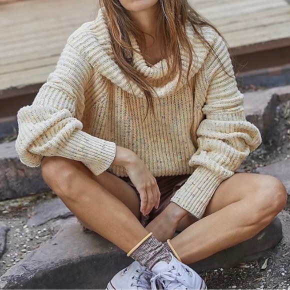 💐Free People Dylan Tweedy Sweater💐 - Picture 1 of 4